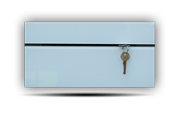Věšák na klíče s bílým sklem /Key hanger/ Schlusselbretter/ 